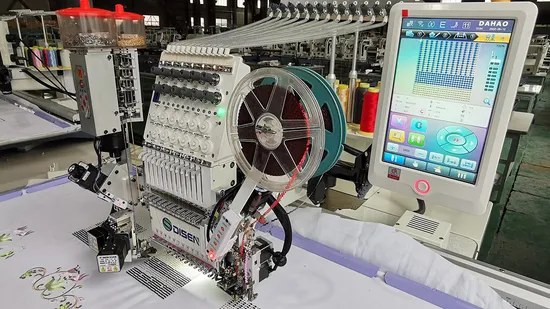 Pailletten-Perlenstickerei, Quilten, Färben, keine überholte, generalüberholte Computer-Stickcodiermaschine für Stoffe