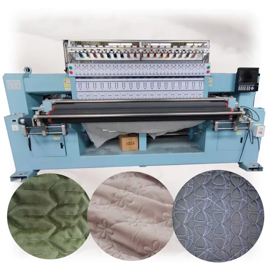 Industrielle Stickmaschine Computergesteuerte Stick- und Quiltmaschine Mehrnadel-Matratzenstickerei-Quiltmaschine