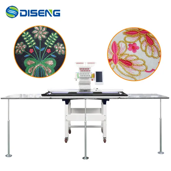 Diseng Großformatige Einzelkopf-Computermuster-Flachstickmaschine für T-Shirts, Logos, Hüte und Mützen, Heimstickmaschine zum Nähen, Stick- und Quiltmaschinenrahmen, Preis