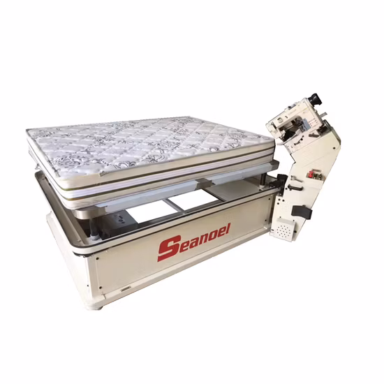 Matratzenschoner Steppdeckenherstellungsmaschine Vollautomatische Servo-Steppmaschine Bandkanten-Nähmaschine